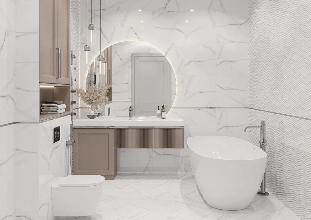 Керамогранит Global Tile Pulse Бело-серый 45x45 см (6246-0037)
